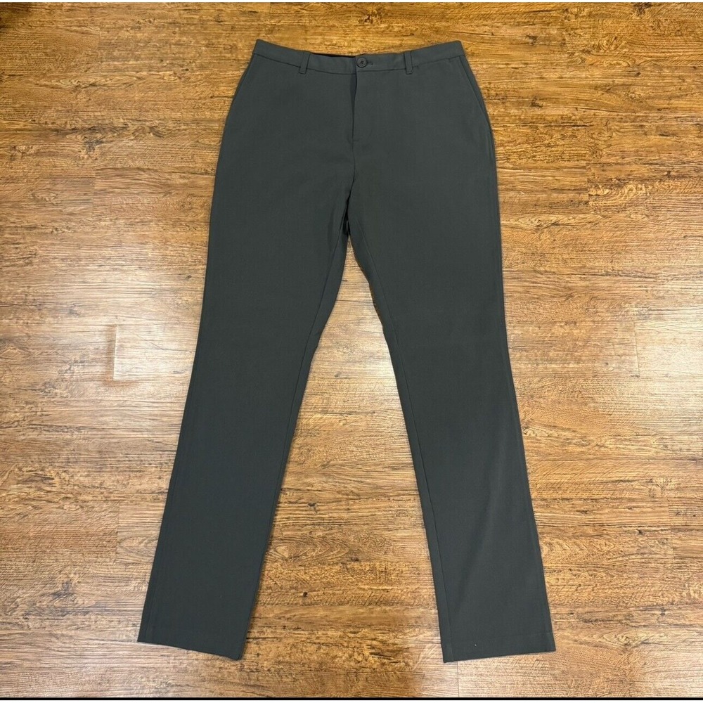 Ministry of Supply Olive Pace Performance Casual Golf Chino Pants Men 32x33 Tall